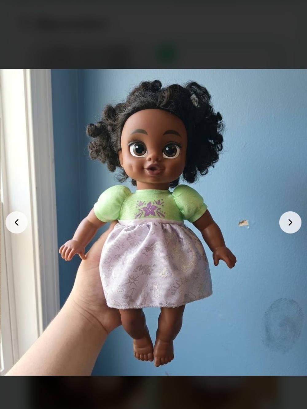 Disney Tiana Frog Princess Doll Used